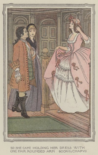 Illustration til The History of Henry Esmond (farvelitografi) af Francis Donkin Bedford