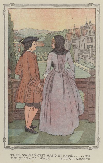 Illustration til The History of Henry Esmond (farvelitografi) af Francis Donkin Bedford