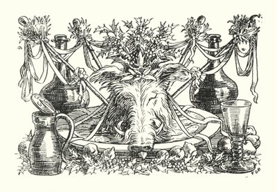 Det glade England: The Lord of Misrule (litografi) af Francis Donkin Bedford