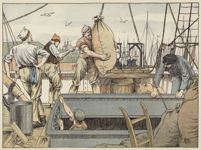 Stevedore (farvelitografi) af Francis Donkin Bedford