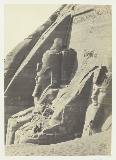 Abou Simbel, Nubien, 1857. af Francis Frith