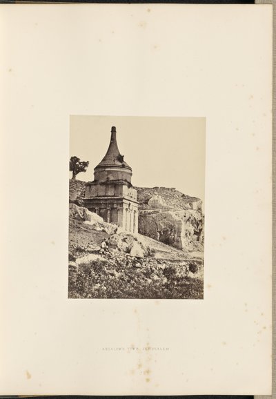 Absaloms grav, Jerusalem af Francis Frith