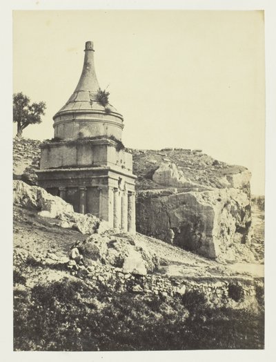 Absaloms grav, Jerusalem af Francis Frith