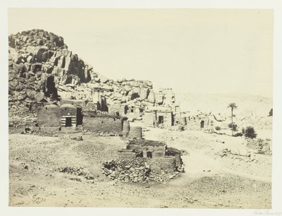 Oldsager ved Biggeh, overfor Philæ, 1857. af Francis Frith