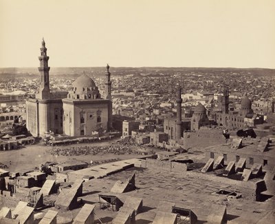 Cairo set fra citadellet. Første udsigt af Francis Frith