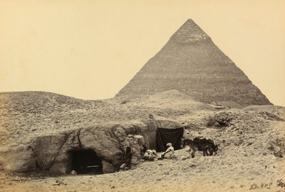 Egypten og Palæstina: pyramiderne i Kefren og gravene i fæstningen i Giza, Øvre Egypten af Francis Frith
