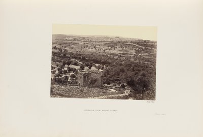 Jerusalem fra Scopus-bjerget af Francis Frith