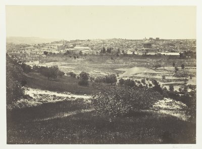 Jerusalem, fra Oliebjerget, nr. 1 af Francis Frith