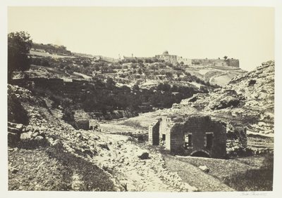 Jerusalem fra En-Rogel-muren af Francis Frith
