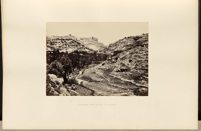 Jerusalem, fra En-Rogels brønd af Francis Frith