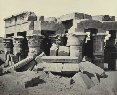 Kom Ombo, ca. 1858. af Francis Frith