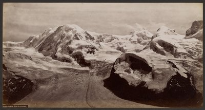 Monta Rosa og Lyskamm af Francis Frith