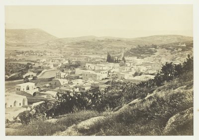 Nazareth, fra nordvest, 1857. af Francis Frith
