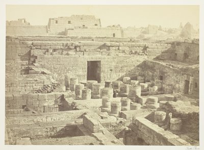 Ny udgravning ved Medinet-Habu af Francis Frith