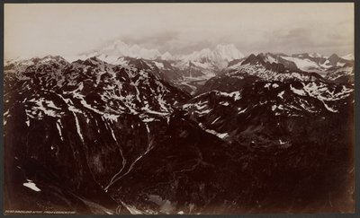 Oberland-bjergene fra Leichenstad af Francis Frith