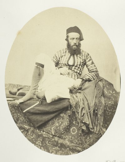 Portræt, tyrkisk sommerkostume af Francis Frith
