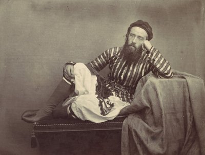 Portræt, tyrkisk sommerdragt, 1857. af Francis Frith