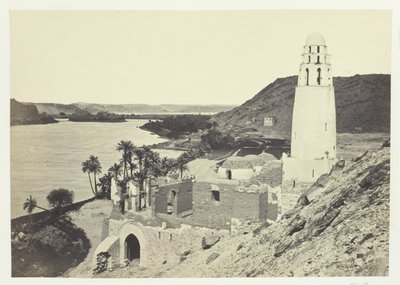 Ødelagt moské nær Philæ, 1857. af Francis Frith