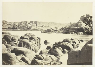 Tilnærmelsen til Philæ, 1857. af Francis Frith