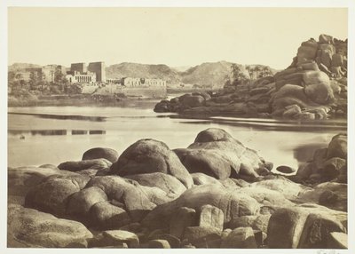 Tilgangen til Philae, ca. 1857. af Francis Frith
