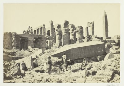 The Broken Obelisk, Karnac, 1857. af Francis Frith