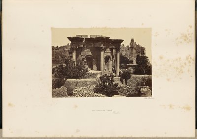 Det cirkulære tempel, Baalbec af Francis Frith