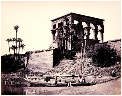 Det hypætrale tempel, Philae af Francis Frith