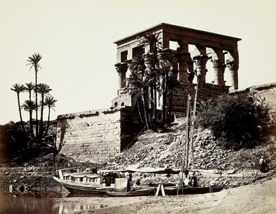 Hypaethral-templet, Philae (Egypten) af Francis Frith