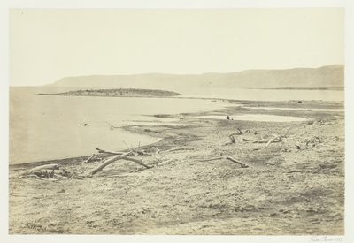 Nordkysten af Det Døde Hav, 1857. af Francis Frith