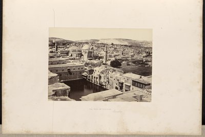 Hizkijas bassin, Jerusalem af Francis Frith