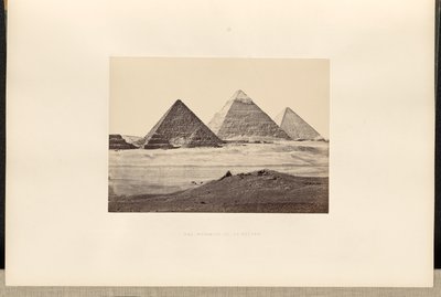 Pyramiderne i El-Geezeh af Francis Frith