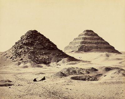 Pyramiderne i Sakkarah. Fra nordøst af Francis Frith