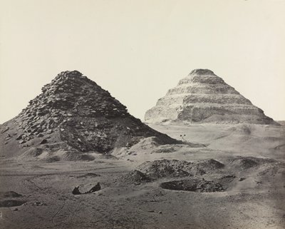 Pyramiderne i Saqqara, fra nordøst af Francis Frith