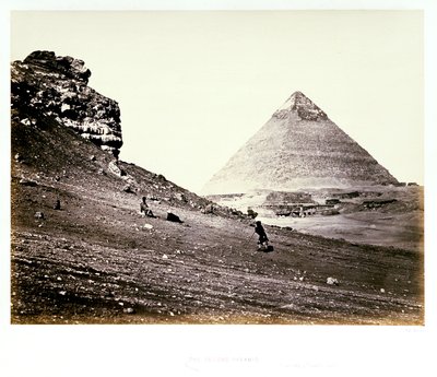 Den anden pyramide, fra sydøst af Francis Frith