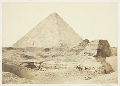 The Sphynx and Great Pyramid, 1857, trykt 1862. af Francis Frith
