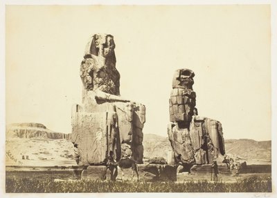 Statuerne af Memnon af Francis Frith