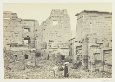 Tempelpaladset, Medinet Haboo af Francis Frith