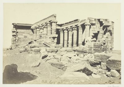 Templet i Maharaka, Nubia, 1857. af Francis Frith