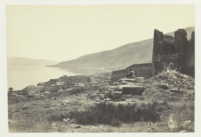 Byen og søen Tiberias, set fra nord af Francis Frith