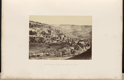 Landsbyen Siloam og Kidron-dalen. af Francis Frith