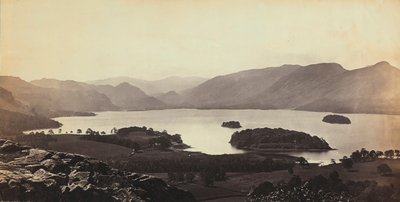Søen nær Derwentwater i Storbritannien. af Francis Frith