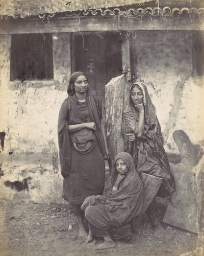 Tre østindiske kvinder, 1870
