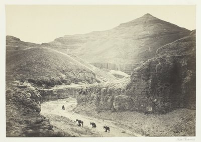 Kongernes Gravdal, Theben, 1857. af Francis Frith