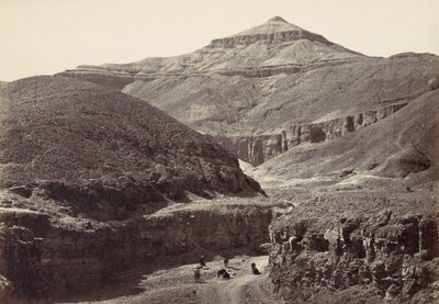 Kongernes Graves Dal, Theben, 1857. af Francis Frith