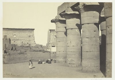 Udsigt i Luxor, 1857. af Francis Frith