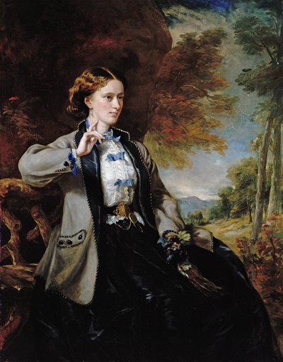 Portræt af Hon. Mrs Meynell-Ingram (olie på lærred) af Francis Grant
