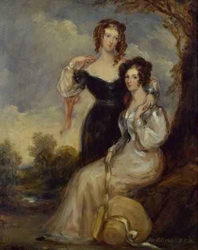 Grevinden af Chesterfield og Hon. Mrs. George Anson, døtre af Cecil, First Lord Forester af Francis Grant