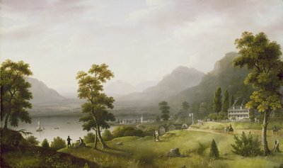 Carters Tavern ved hovedet af Lake George, 1817-18 af Francis Guy
