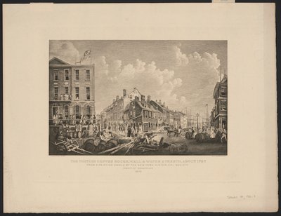 Tontine Coffee House på Wall Street, New York af Francis Guy