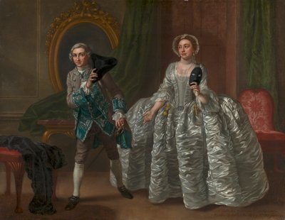 David Garrick og Mrs. Pritchard i Benjamin Hoadleys "The Suspicious Husband" af Francis Hayman